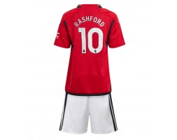 Manchester United Marcus Rashford #10 Replica Home Stadium Kit for Kids 2023-24 Short Sleeve (+ pants)